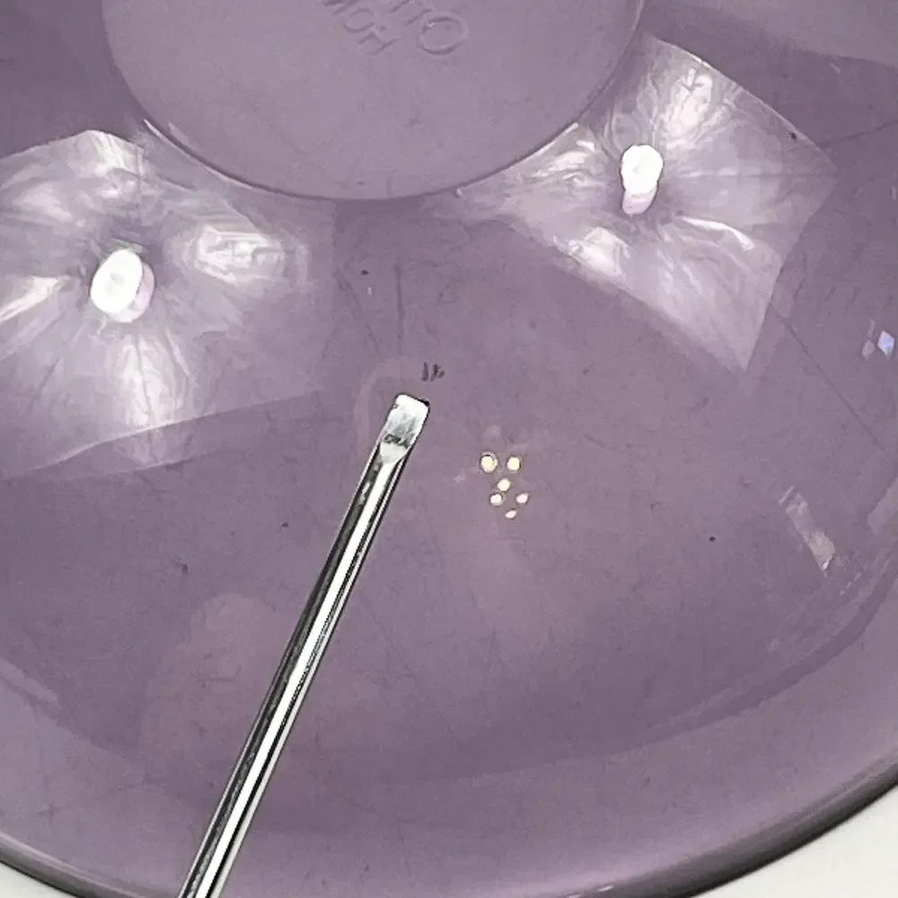 Orrefors Sweden Bowls Set of 4 Purple Amethyst Glass Dessert Serving Home Line